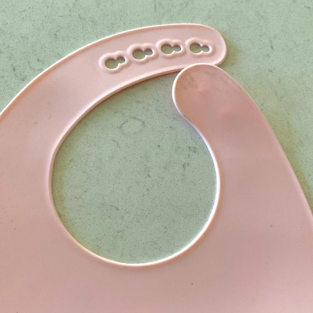 Pink‎ Silicone Baby Bib